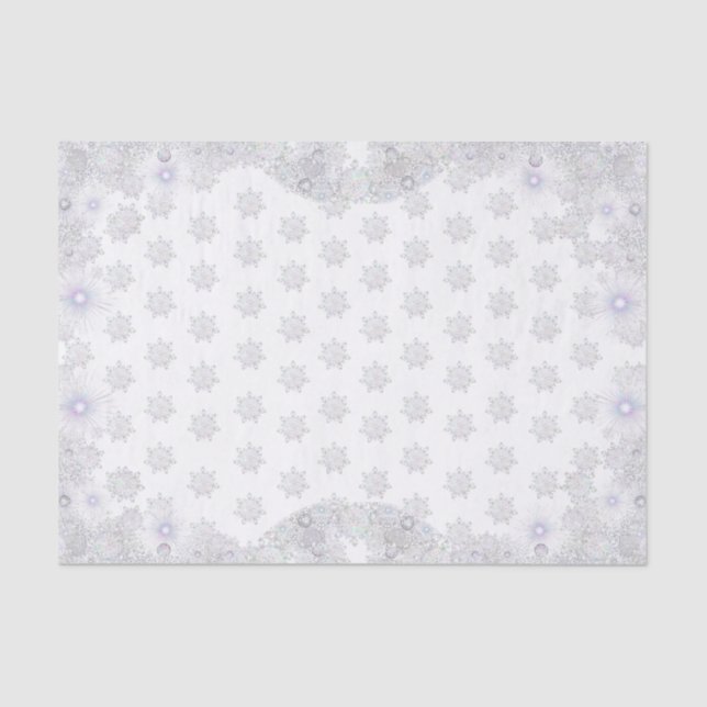 white snowflake tissue paper (Front)
