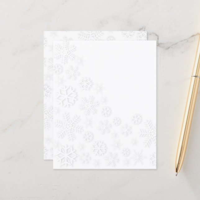 White Snowflakes (Front/Back In Situ)