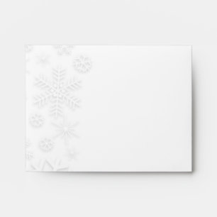 White Snowflakes Envelope