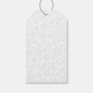 White Snowflakes Gift Tags