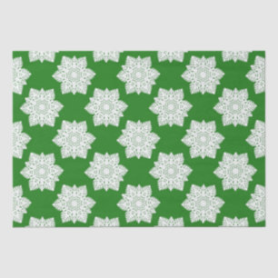White Snowflakes Tissue Paper