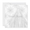 White Snowflakes Wedding Dress Bridal Shower