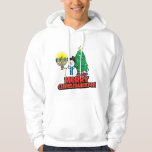 White  Snowman with Menorah Merry Chrismukkah Hoodie<br><div class="desc">Fun snowman holding a menorah with a Christmas Tree - wishing you a Merry Chrismukkah on a white hoodie.</div>