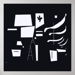 White–Soft and Hard - Wassily Kandinsky Art Poster