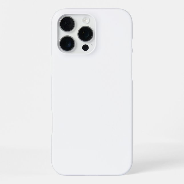 White Solid Colour iPhone Case (Back)