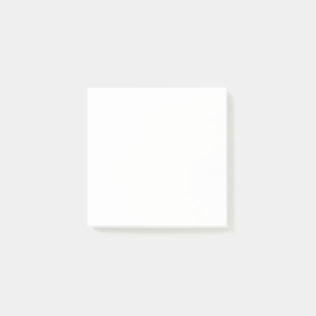 White Solid Colour  Post-it Notes (Front)