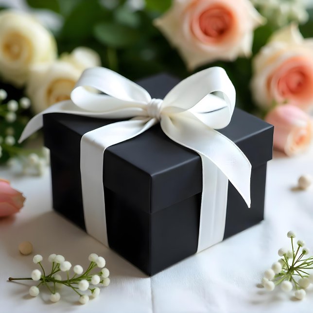 White Solid Colour Satin Ribbon (White Solid Color Satin Ribbon)