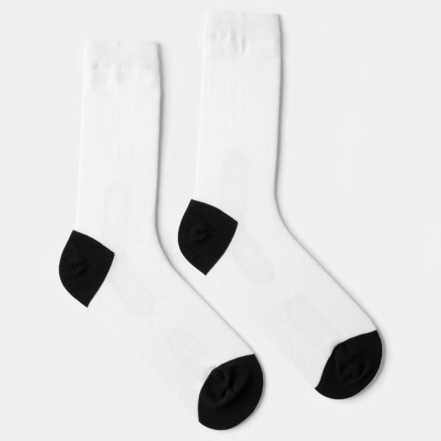 White Solid Colour Socks (Right)