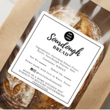 White Sourdough Ingredient Cottage Law Sticker