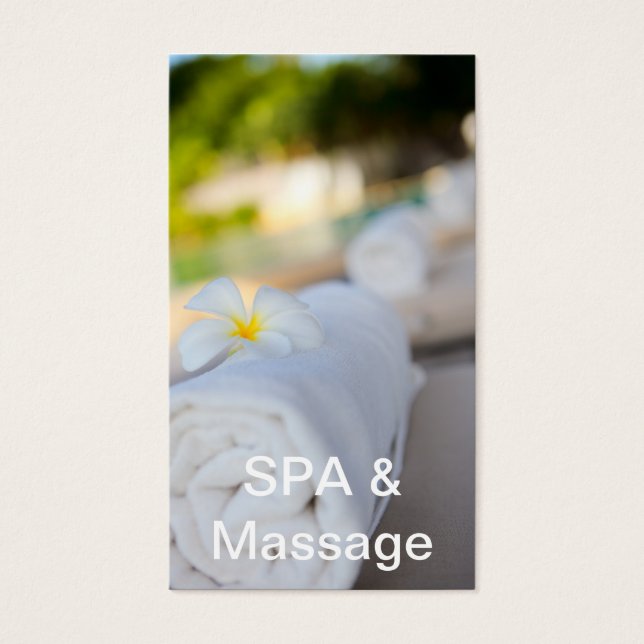White SPA towel (Front)