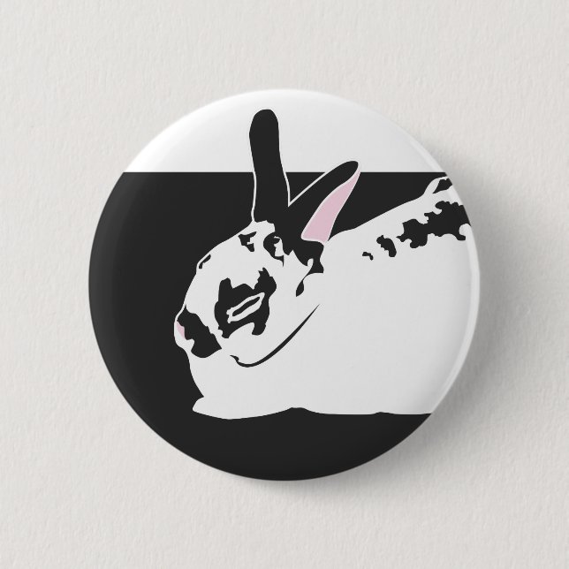 WHITE SPACE 6 CM ROUND BADGE (Front)