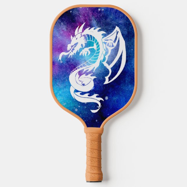 White Space Dragon Tattoo Pickleball Paddle (Front)