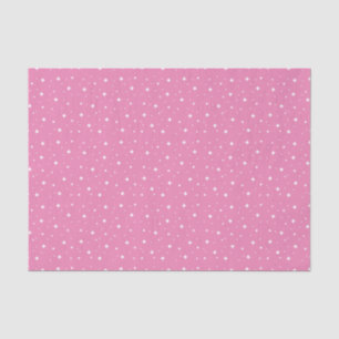 White Sparkling Stars on Pretty Pink Tissue Paper