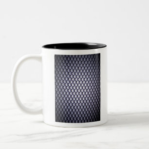 White spheres Two-Tone coffee mug