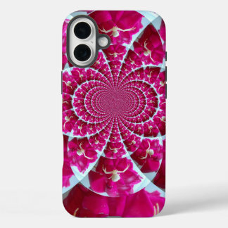 White Spider on a Beautiful Red Rose iPhone 16 Plus Case