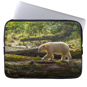 White Spirit Bear Hunts Laptop Sleeve