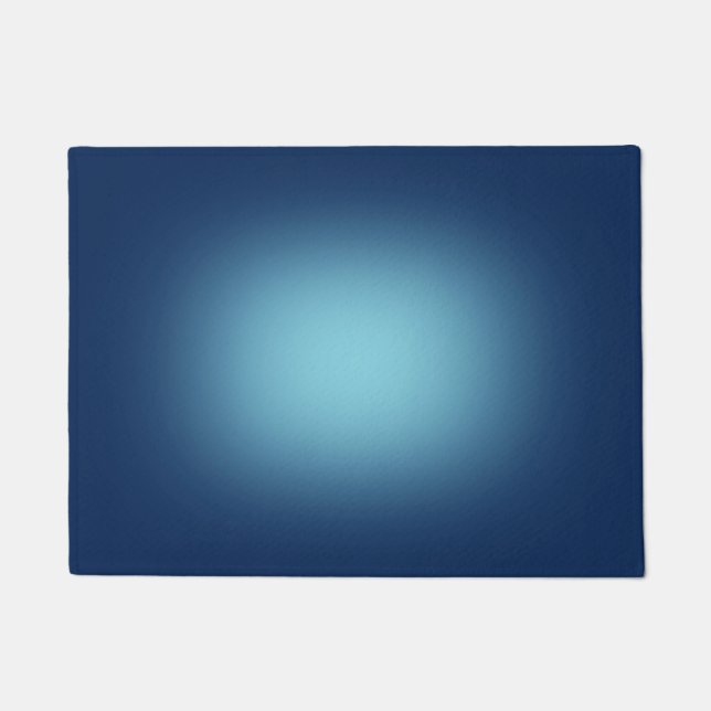 White spotlight on blue doormat (Front)