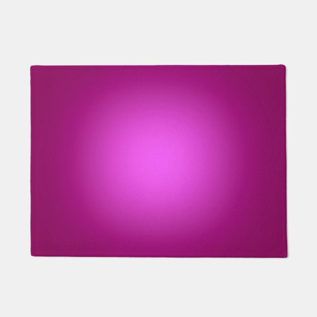 White spotlight on pink doormat (Front)