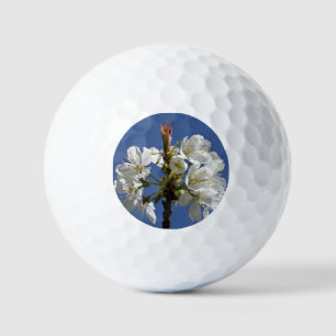 White Spring Bloom Golf Balls