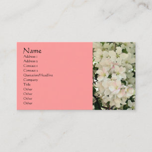 White Spring Blossoms Photography Business Card