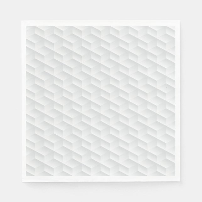 White square embossed napkin (Front)