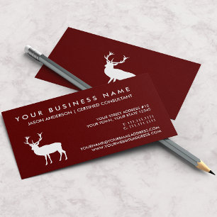 White Stag Elegant Custom Colour Consultant Business Card