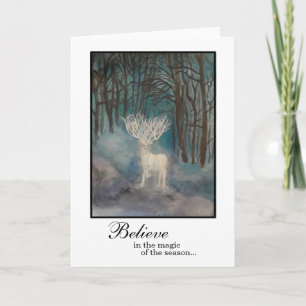 White Stag Holiday Card