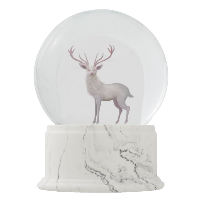 White Stag Snow Globe (Front)
