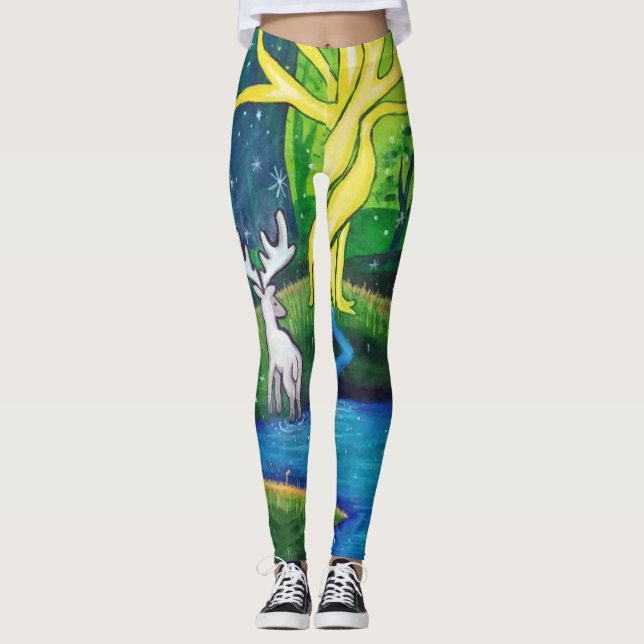 White Stag, Tree of Life Leggings (Front)