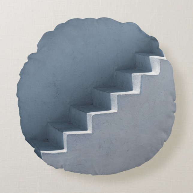 White stairs round cushion (Front)