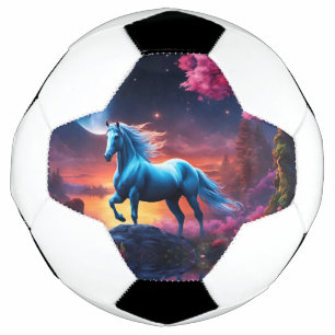 White Stallion Fantasy Pink Garden Football
