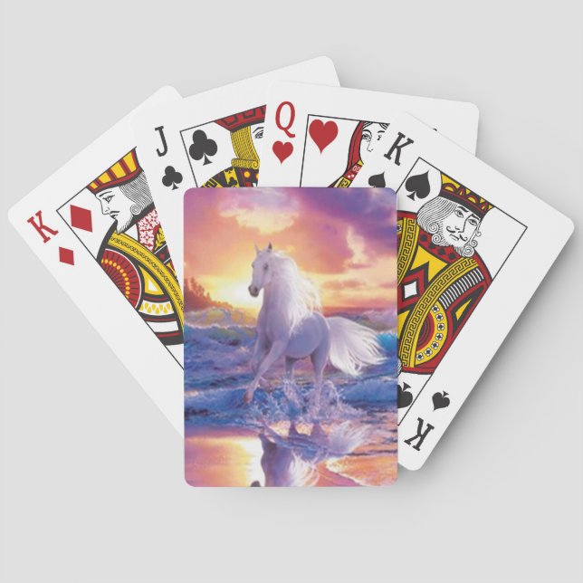 White Stallion Playing Cards (Back)