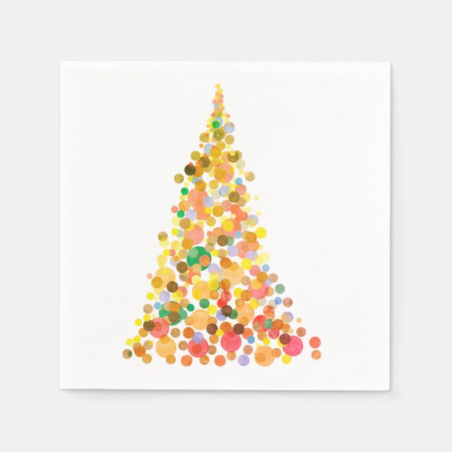 White Standard Cocktail Paper Napkins (Front)