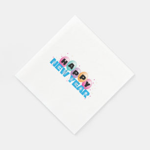 White Standard Luncheon Napkin/Balloons Napkin