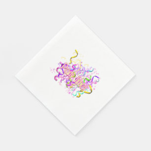 White Standard Luncheon Napkin/Party Time Napkin