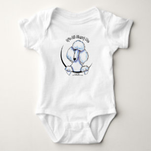 White Standard Poodle IAAM Baby Bodysuit