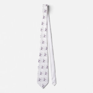 White Standard Poodle Tie