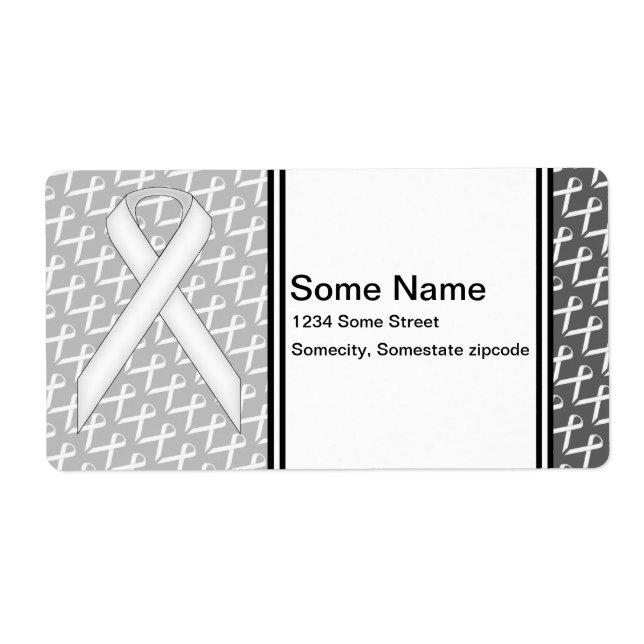 White Standard Ribbon by Kenneth Yoncich (Front)