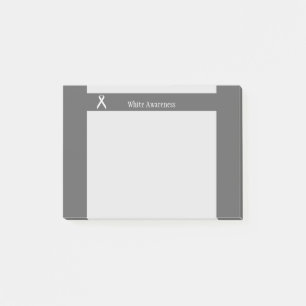 White Standard Ribbon by Kenneth Yoncich Post-it Notes