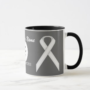 White Standard Ribbon Tmpl by Kenneth Yoncich Mug