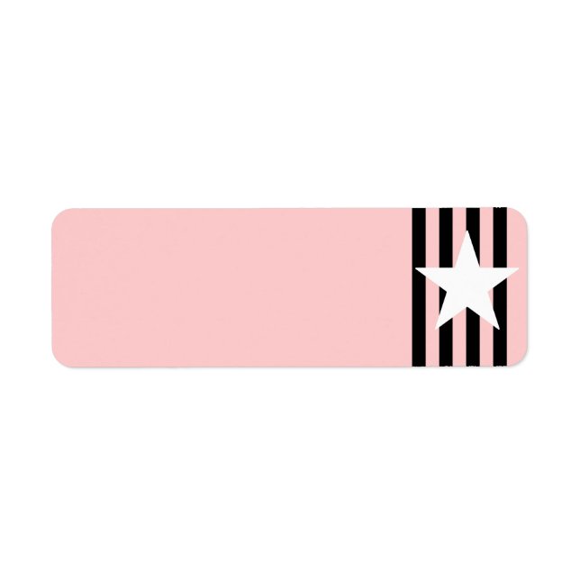 White Star Black Stripes Label (Front)