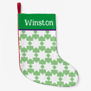 White Star Customised Green Christmas Stocking