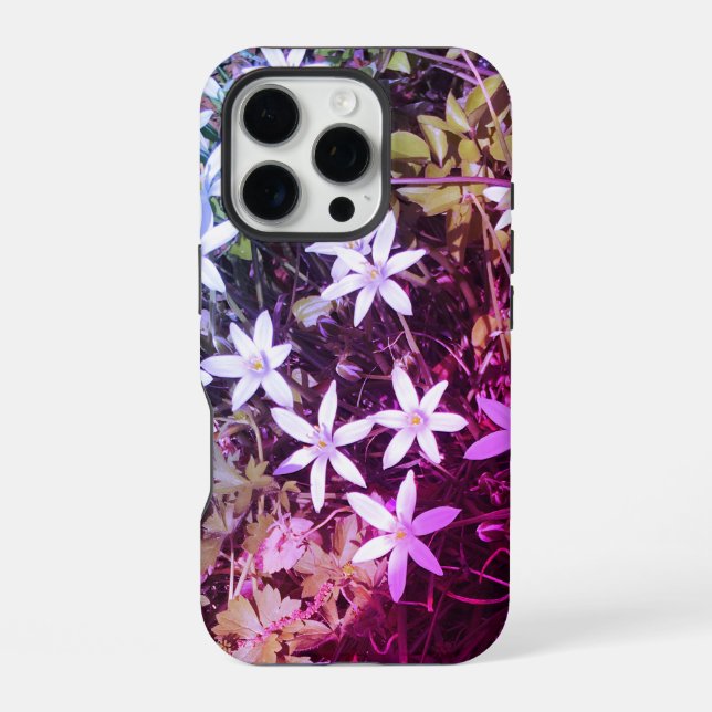 White star flower iphone case (Back)