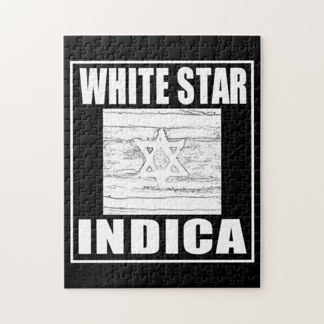 WHITE STAR INDICA JIGSAW PUZZLE (Vertical)