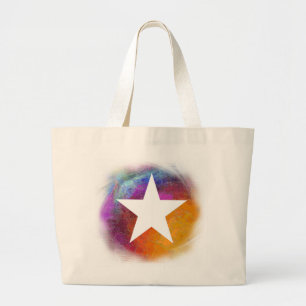 White Star Large Tote Bag