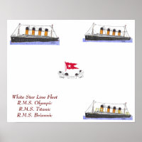 White Star Line Fleet of ships