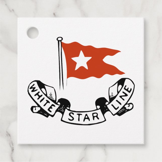 White Star Line Logo Favour Tags (Front)
