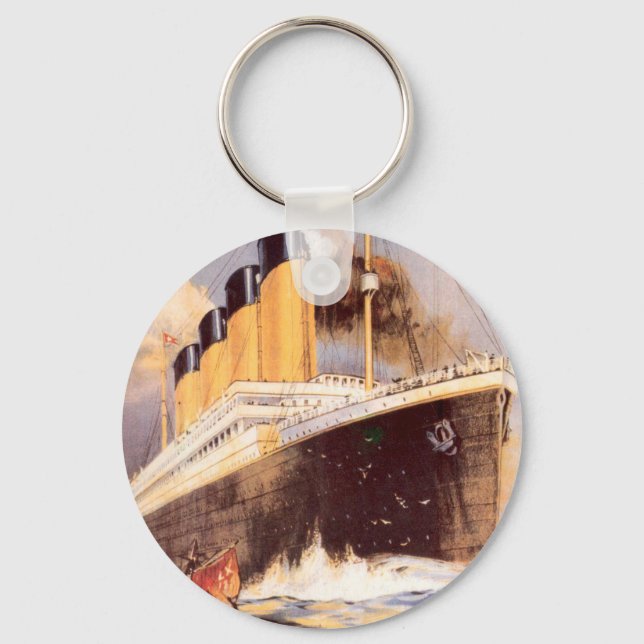 White Star Line Logo Key Ring (Back)