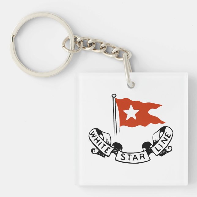 White Star Line Logo Key Ring (Front)