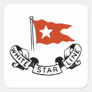 White Star Line Logo Square Sticker